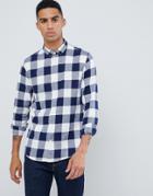 Only & Sons Regular Fit Check Shirt - Blue