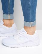 Asos Sneakers In White Mesh With Rubber Panels - White