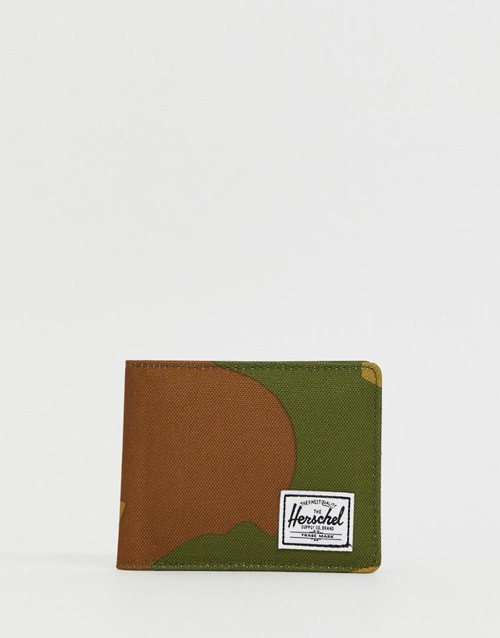 Herschel Supply Co Roy Rfid Billfold Wallet In Camo Print - Multi
