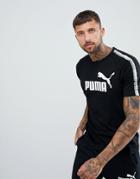 Puma Taping T-shirt In Black 85258901 - Black