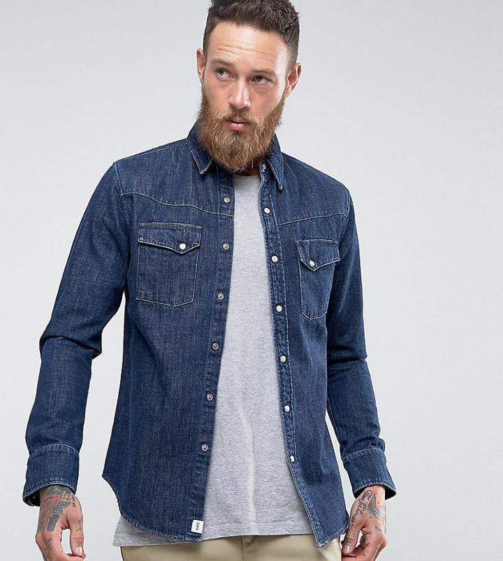 Edwin Kaito Denim Shirt Blue Stonewash - Blue