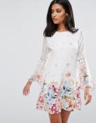 Lipsy Floral Skater Dress - Multi