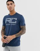 Reebok Combat Logo T-shirt In Navy