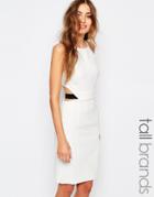 Vero Moda Tall Zip Back Dress - White