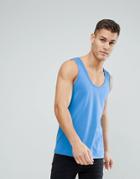 Asos Design Tank In Blue - Blue