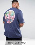 Friend Or Faux Plus Knott Printed T-shirt - Blue