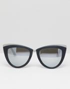 Aldo Cat Eye Sunglasses In Black Frame - Black