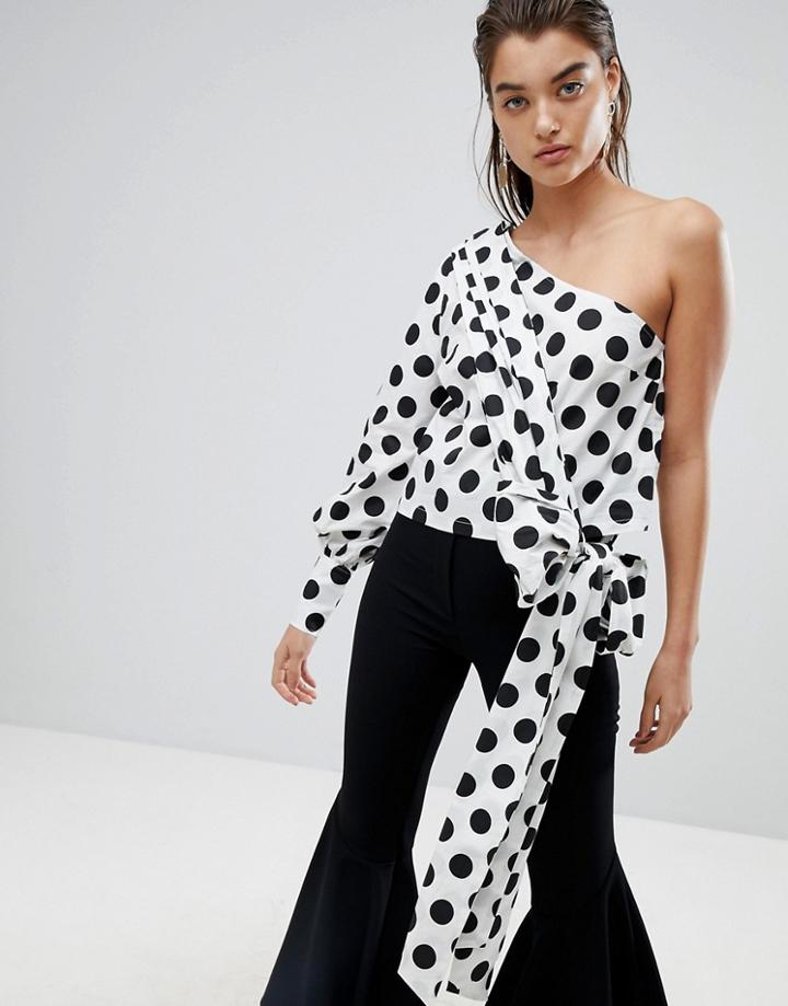 Stylemafia Lunar Asymmetric Top - White