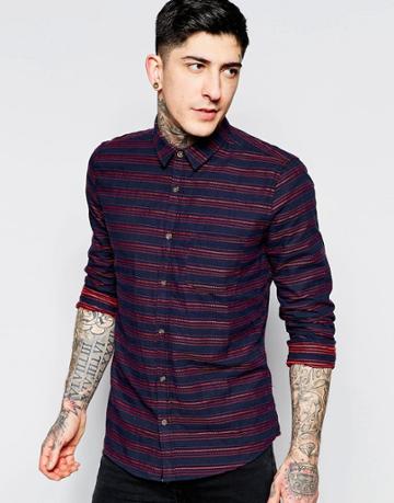 Dead Vintage Red Stitch Shirt - Red