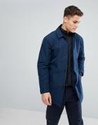 Common People Single Breasted Trench - Navy