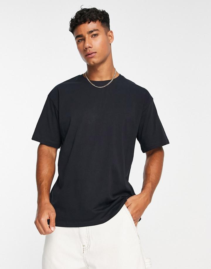 Soul Star Oversized T-shirt In Black