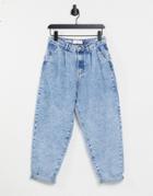 Mango Slouchy Jeans In Light Blue-blues