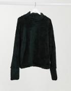 Street Collective High Neck Fleece In Black