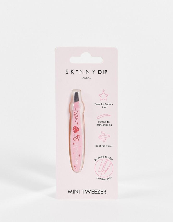 Skinnydip Icon Mini Tweezers-pink
