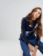 Tommy Jeans 90s Capsule Logo Knit Sweater - Navy