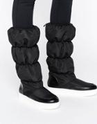 Monki Padded Knee Boot - Black