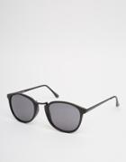 Selected Homme Round Sunglasses - Black