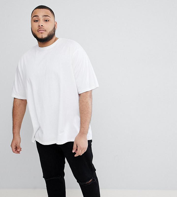 Jacamo Plus T-shirt In White - White