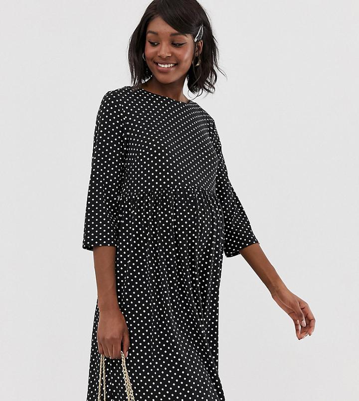 Glamorous Bloom Skater Dress In Polka Dot