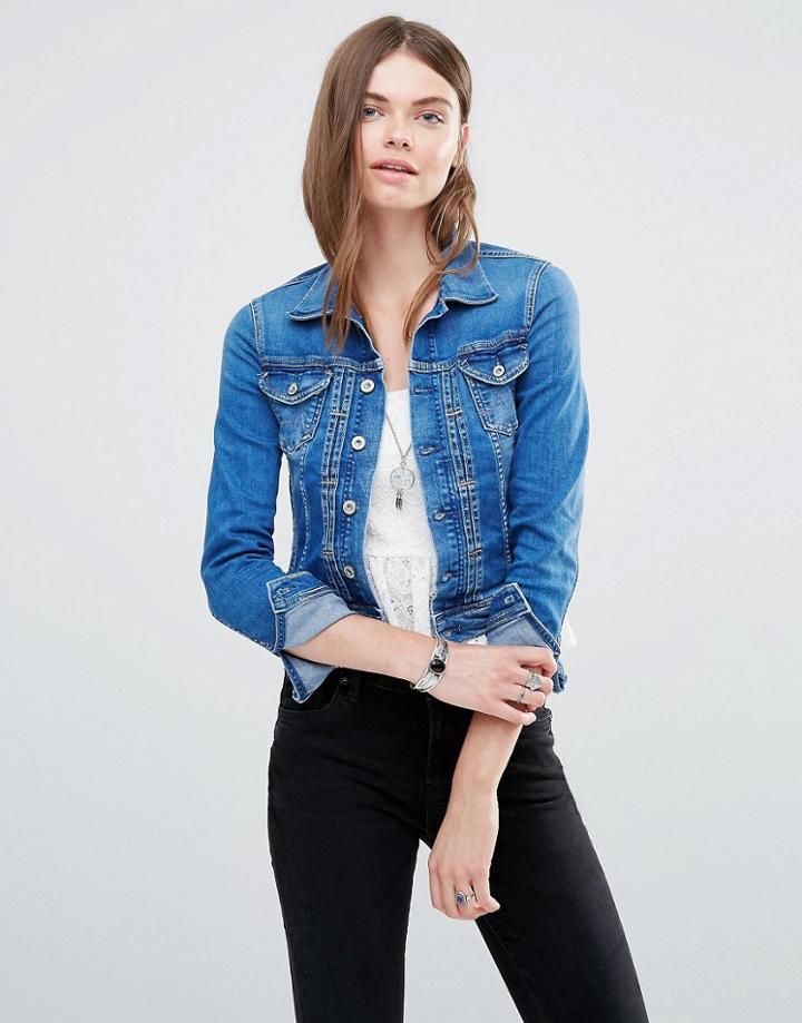 Pepe Jeans Mikas Denim Jacket - Blue