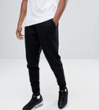 Asos Tall Tapered Joggers In Black - Black