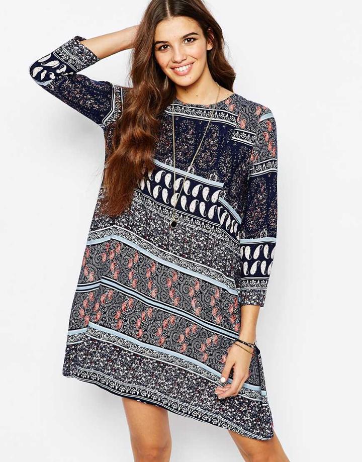 J.d.y Paisley Print Dress - Multi