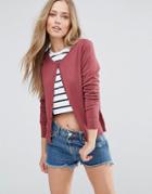 Only Bella Button Up Cardigan - Red