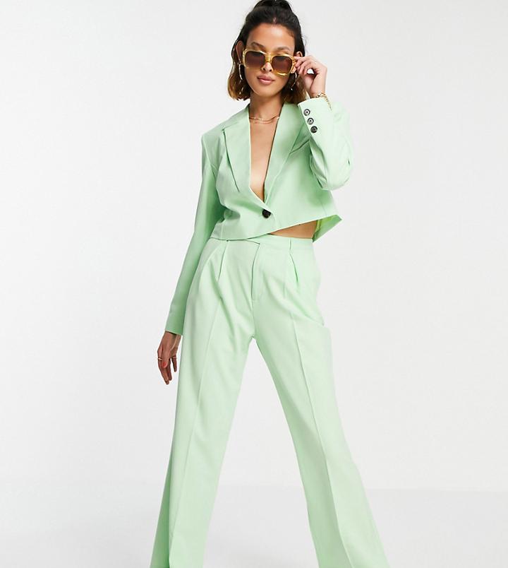 Reclaimed Vintage Inspired High Waisted Pants In Green