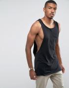 New Look Tank With Drop Arm In Black - Black