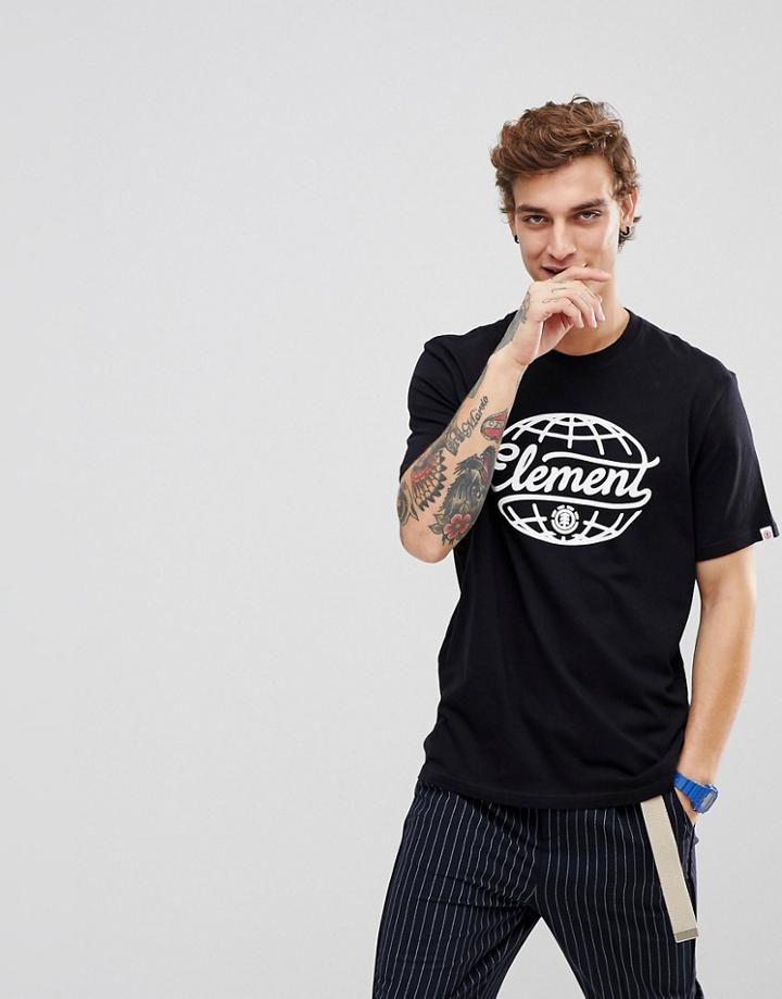 Element Fraction T-shirt In Black - Black