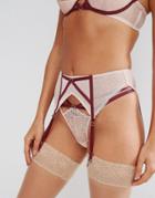 Ann Summers Addison Suspender Belt - Beige