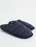 Greentreat Mule Slippers In Navy
