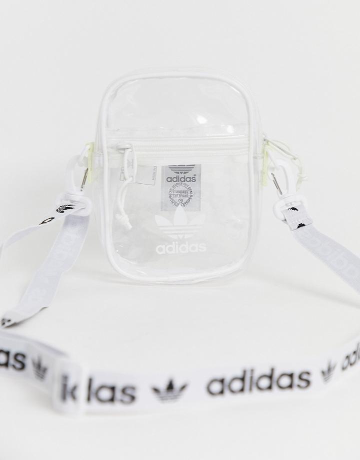 Adidas Originals Clear Multiway Festival Bag In White