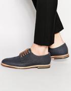 Hudson London Hadstone Canvas Derby Shoes - Blue