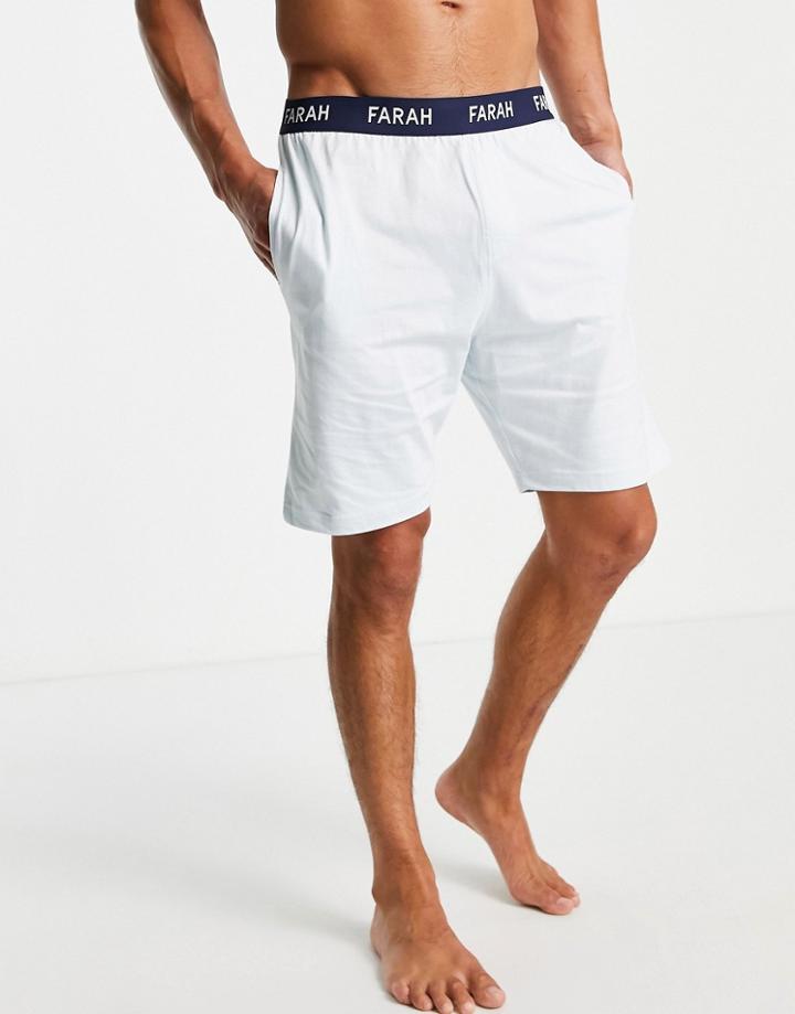 Farah Sheridan Lounge Shorts In Blue-blues