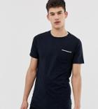French Connection Tall Tipped Pocket T-shirt-navy