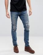 Nudie Lean Dean Slim Tapered Jeans Niclas Replica - Blue
