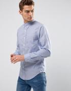 Abercrombie & Fitch Poplin Shirt Core Slim Fit In Blue - Blue
