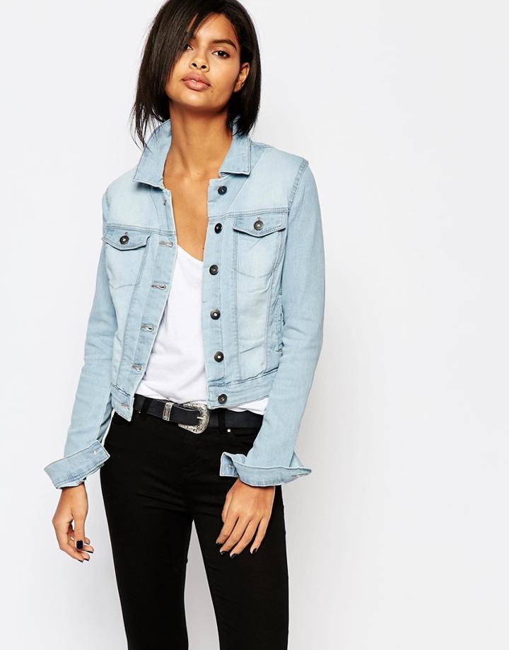 Vero Moda Light Wash Denim Jacket - Light Wash Blue