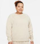 Nike Plus Essentials Crew Neck Sweat In Stone-neutral