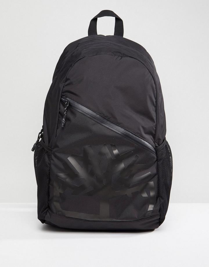 Timberland Large Logo 25l Backpack Ripstop In Black - Black