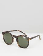 New Look Retro Sunglasses In Tortoise Shell - Brown