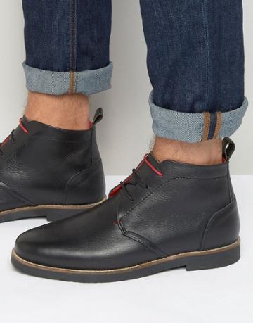 Front Desert Boots - Black