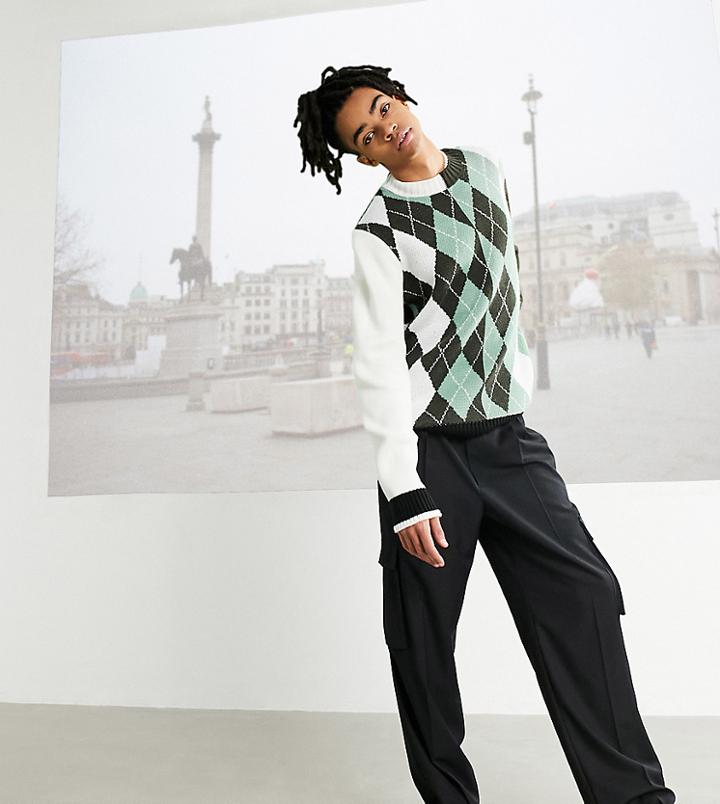 Collusion Straight Leg Pants With Cargo Pocket-black