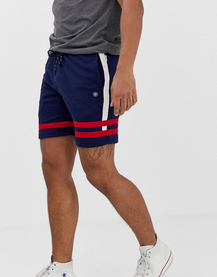 Jack & Jones Core Stripe Jersey Short - Blue