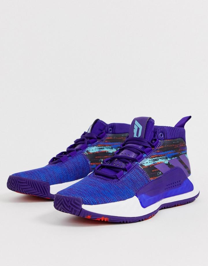 Adidas Basketball X Dame 5 Sneakers In Blue