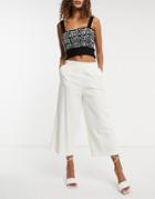 Y.a.s Freja Wide Leg Pants In White