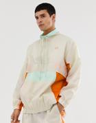 Criminal Damage Two-piece Windbreaker In Cream With Color Blocking