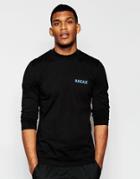 Rascals Long Sleeve T-shirt With Back Logo Print - Black