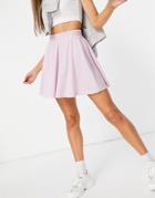 Asos Design Towelling Flippy Mini Skirt In Lilac-purple